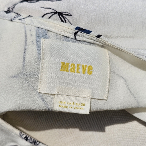 Maeve flowy white silk blouse - Picture 8 of 9